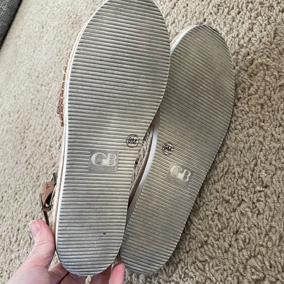 Gianni Bini Brown Perforated Espadrille Sandals - Picture 6 of 8